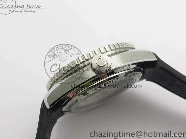 1221 Planet Ocean Pro Ceramic Bezel 45mm 1:1 OMF Best Edition On Rubber Strap A8500 (Black Balance Wheel) MoistureWicking 8136